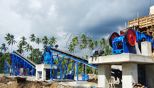 100TPH  río piedra línea de  producto de trituración  à Iligan, Philippines